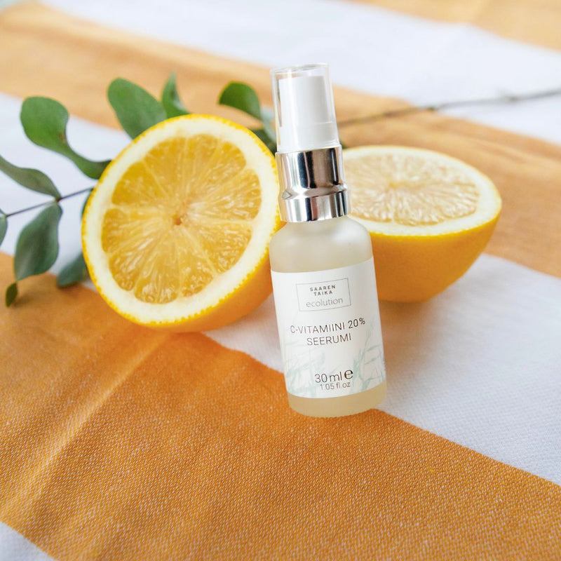 Ecolution C-vitamin 20% serum, doftfritt, parabenfritt, veganskt, 99% naturligt, 30ml