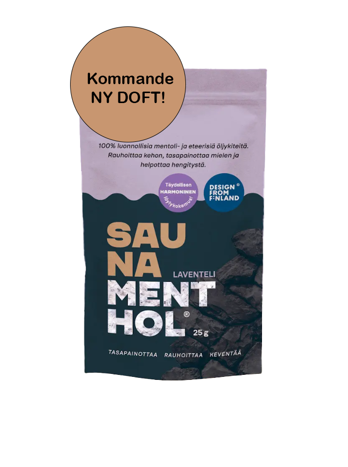 SAUNA MENTHOL - LAVENDEL, 25g, räcker till ca 80 bastubad