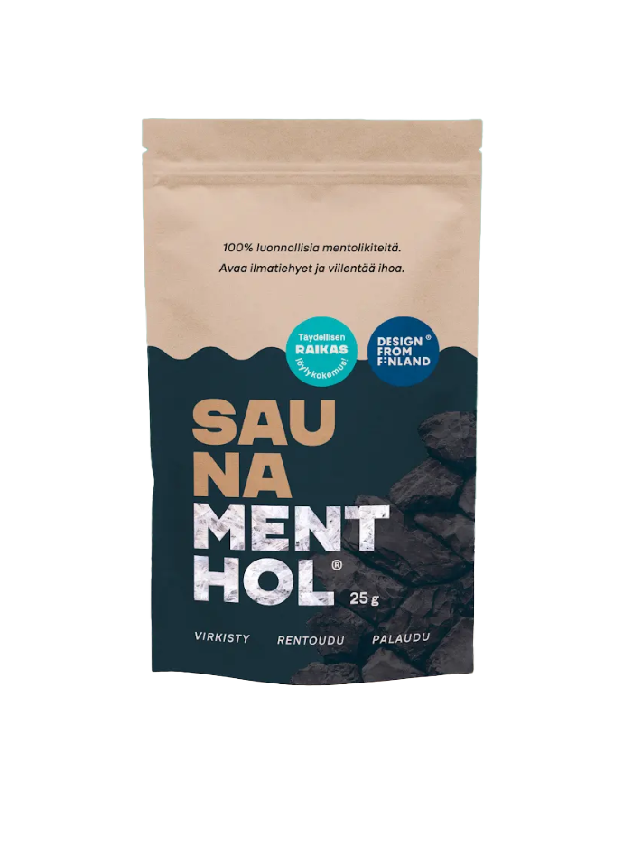 SAUNA MENTHOL - ORIGINAL, 25g, räcker till ca 80 bastubad
