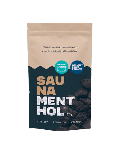 SAUNA MENTHOL - ORIGINAL, 25g, räcker till ca 80 bastubad