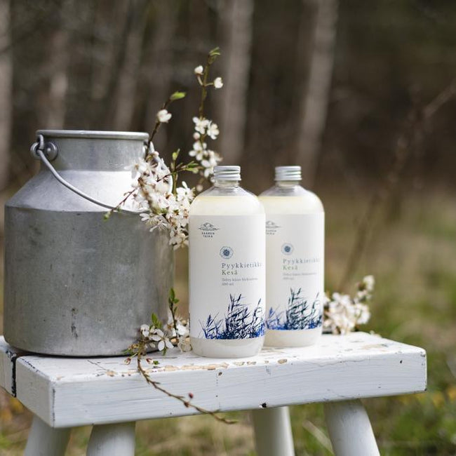 Tvättättika Sommar 500ml  - 100% biologiskt nedbrytbar, ekologisk, vegansk, naturlig