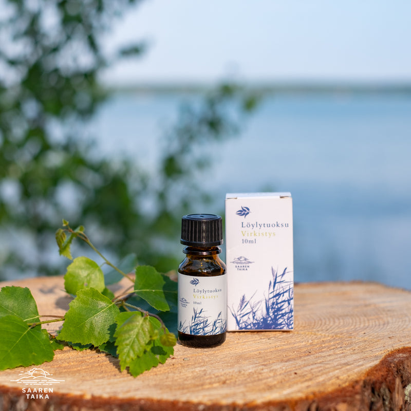 Bastudoft Virkistys, piggar upp stämningen, minskar stress, underlättar influensasäsongen - Vegansk, naturlig, 10ml